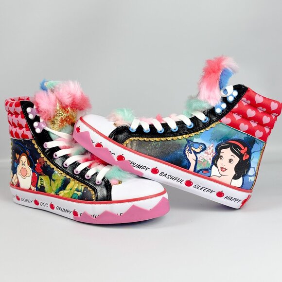 Irregular Choice Disney Princess Snow White Heigh Ho Sneakers Size 38 - Picture 1 of 8